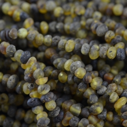 Raw multicolored two sizes baroque beads necklace